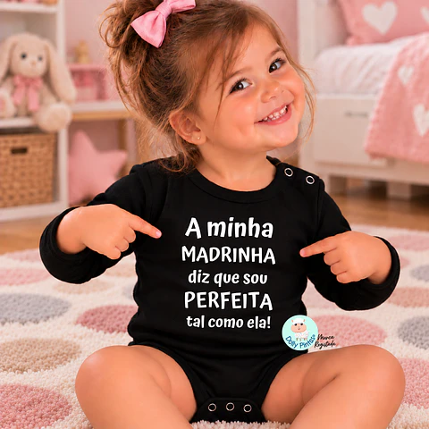 Body "Perfeita (o)" Personalizado (bebé) 