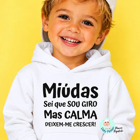 Sweat "Deixem-me Crescer" Personalizada (criança)