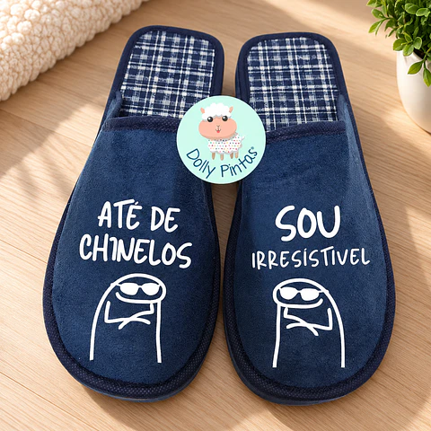 Chinelos "Até de Chinelos Sou Irresistível Flork" - Adulto