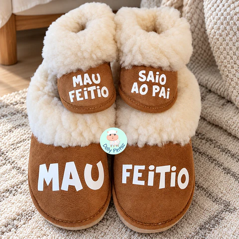 Pantufas "Mau Feitio" - Criança e Adulto