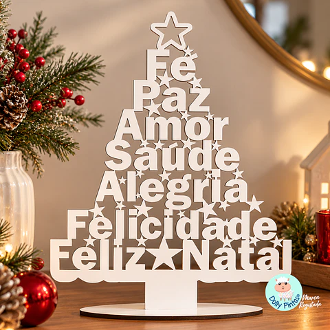 Pinheiro de Natal "Desejos" personalizado 