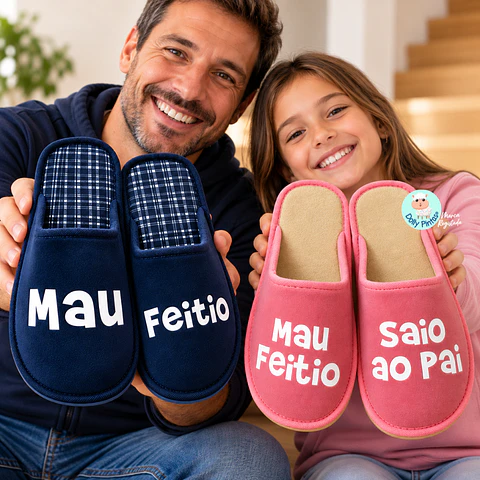 Chinelos "Mau Feitio" Personalizados - Adulto