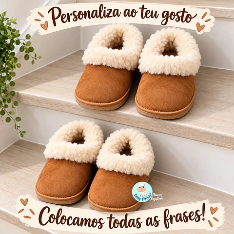 Pantufas "Personaliza ao teu gosto" - Criança e Adulto
