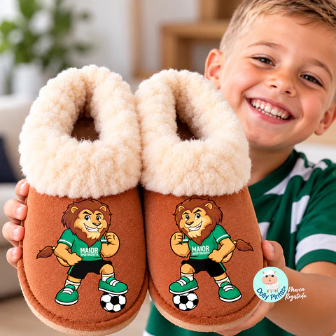 Pantufas "Leão Melhor Sportinguista" - Criança e Adulto