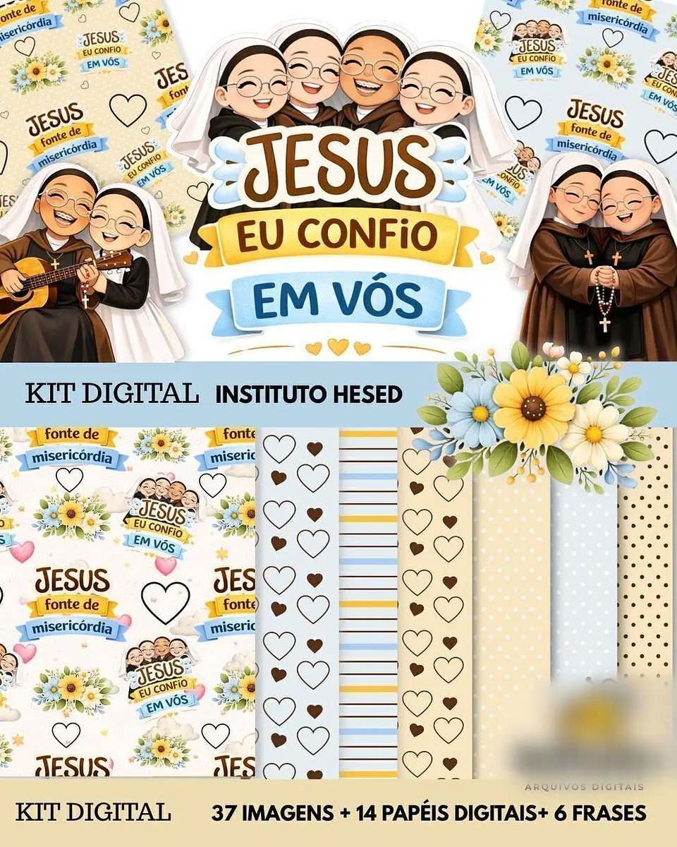 Jesus eu Confio em Vós - Kits Digitais 1