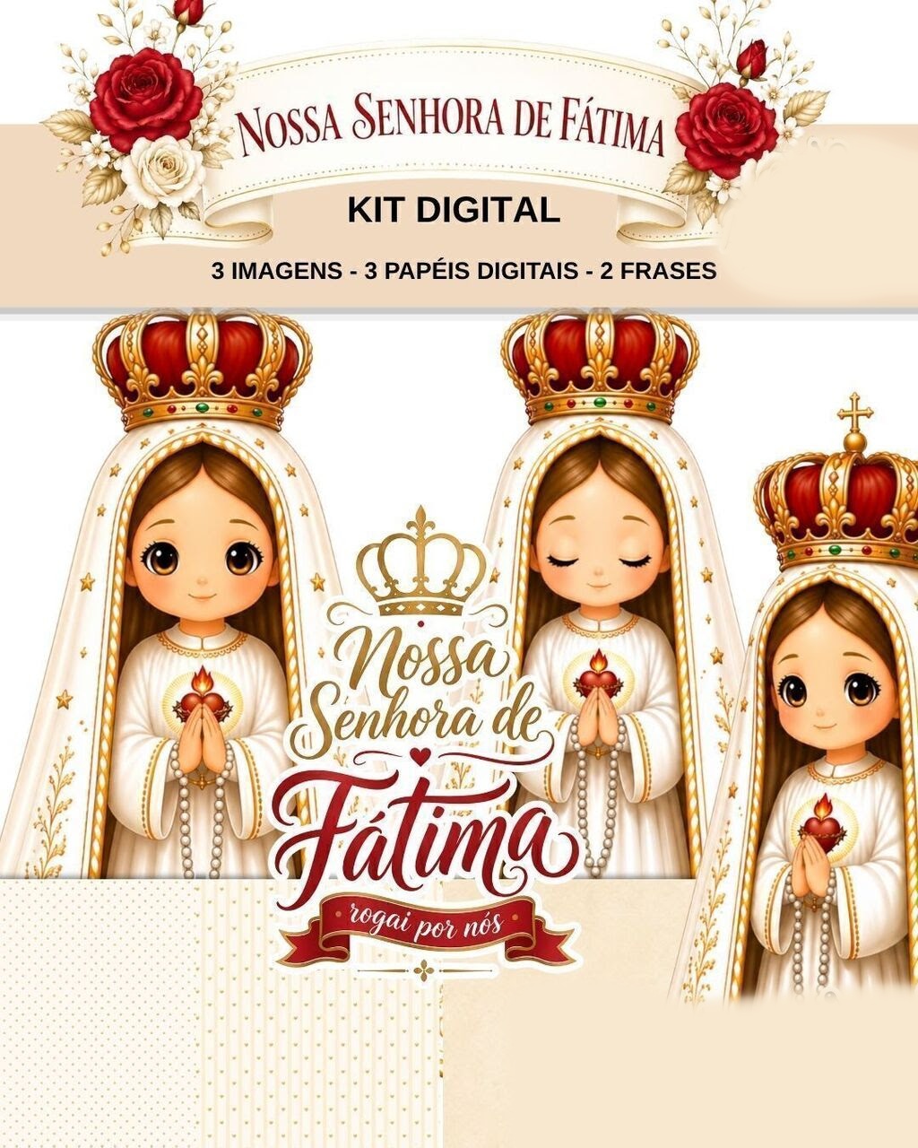 Nossa Senhora de Fátima - Kits Digitais 1