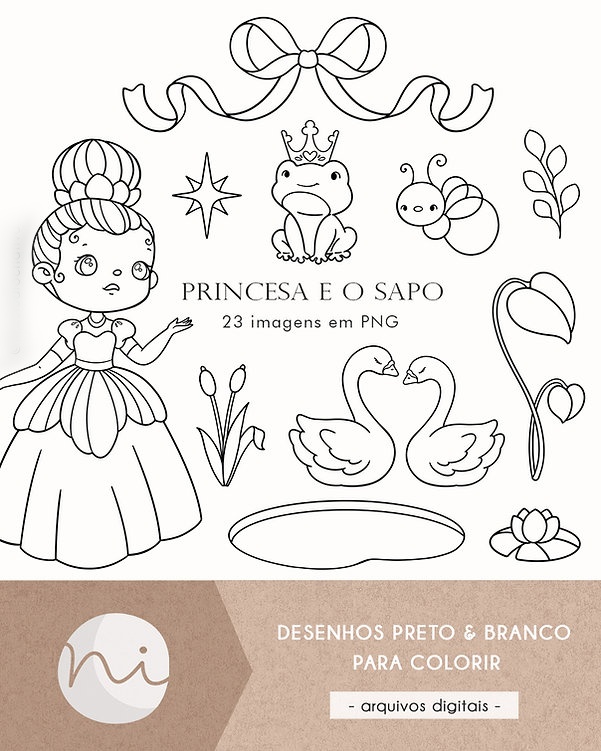 A Princesa e o Sapo - Kit Digital 1