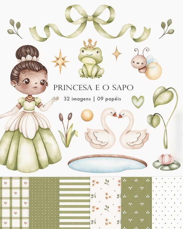 A Princesa e o Sapo - Kit Digital 1