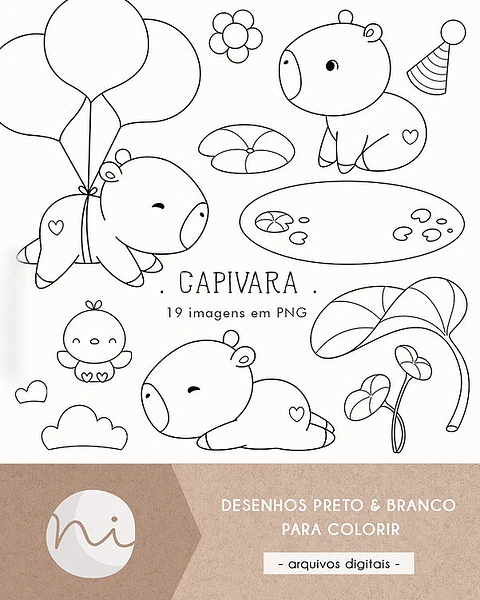 Capivara - Kit Digital