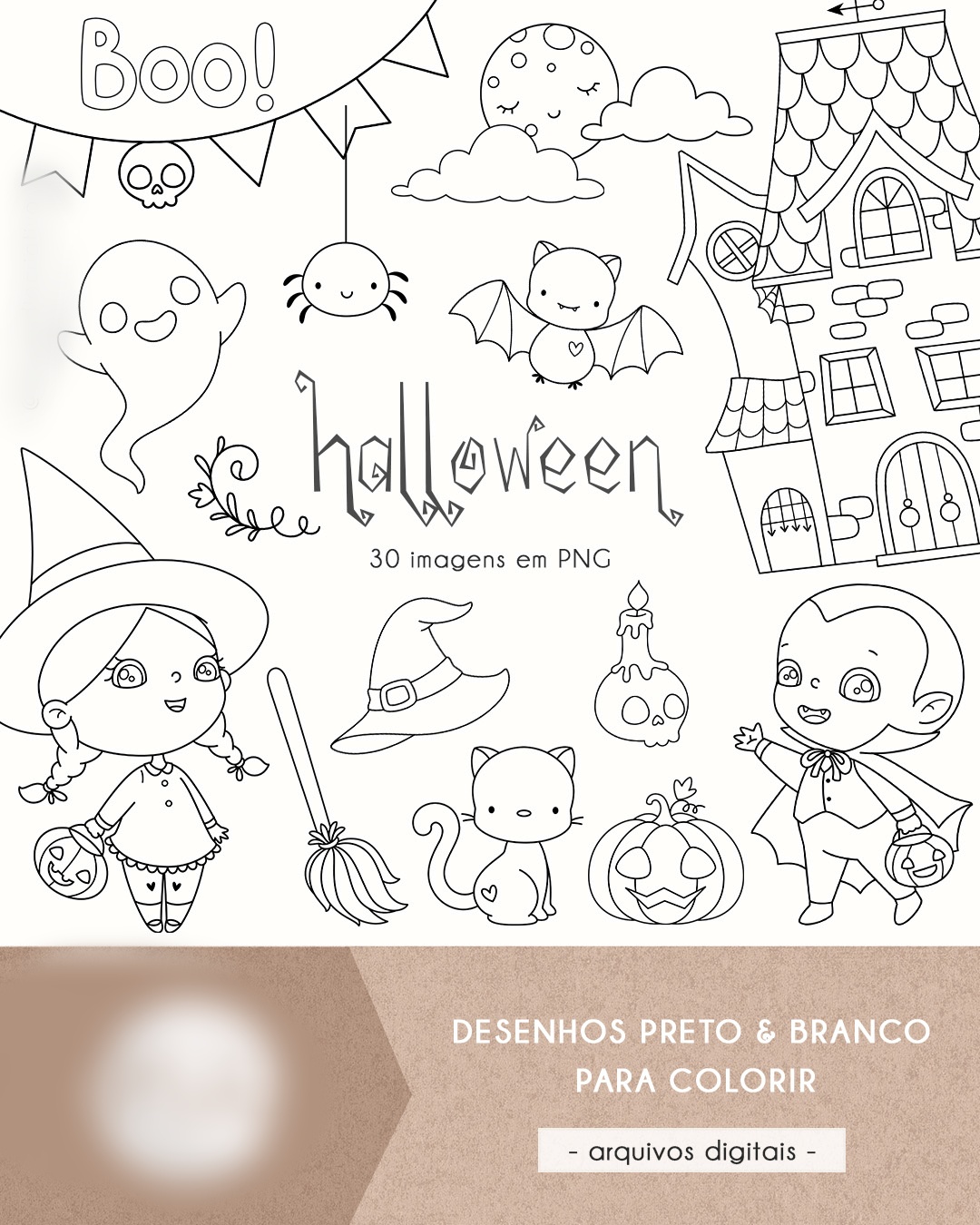 Halloween - Kits Digitais 1