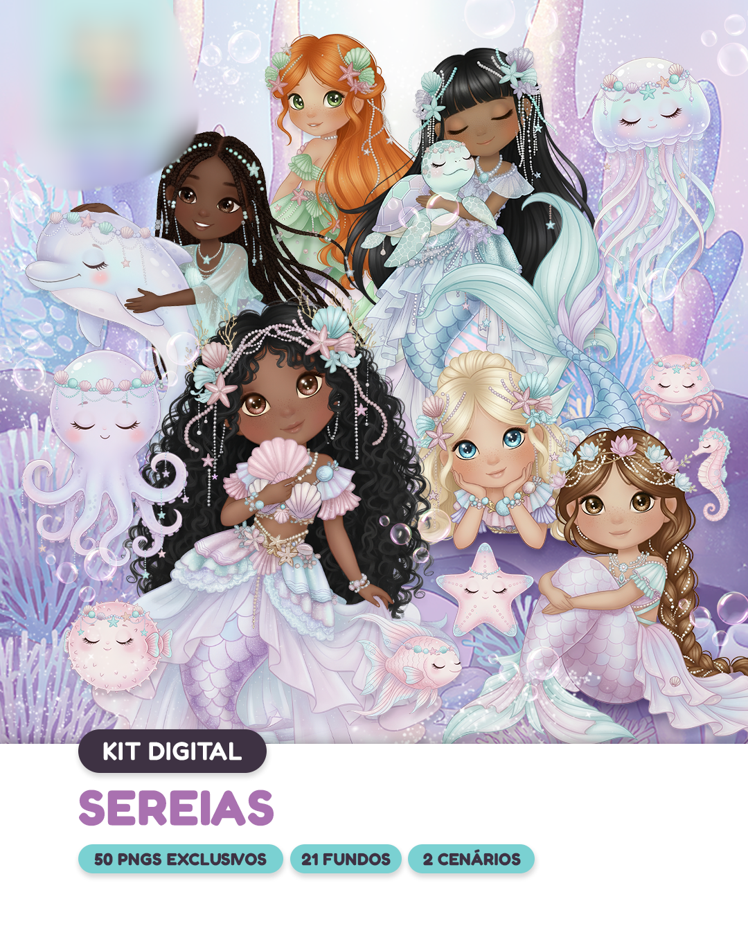 Sereias - Kit Digital 1
