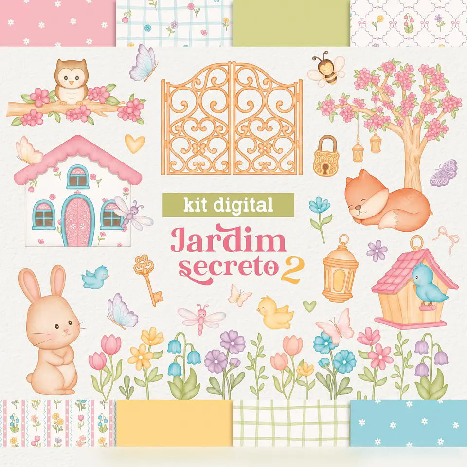 Jardim Secreto - Kit Digital 1