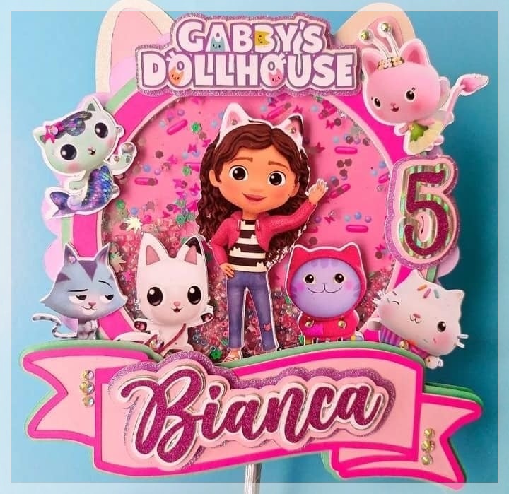 Topo de Bolo - A Casa Magica da Gabby 1