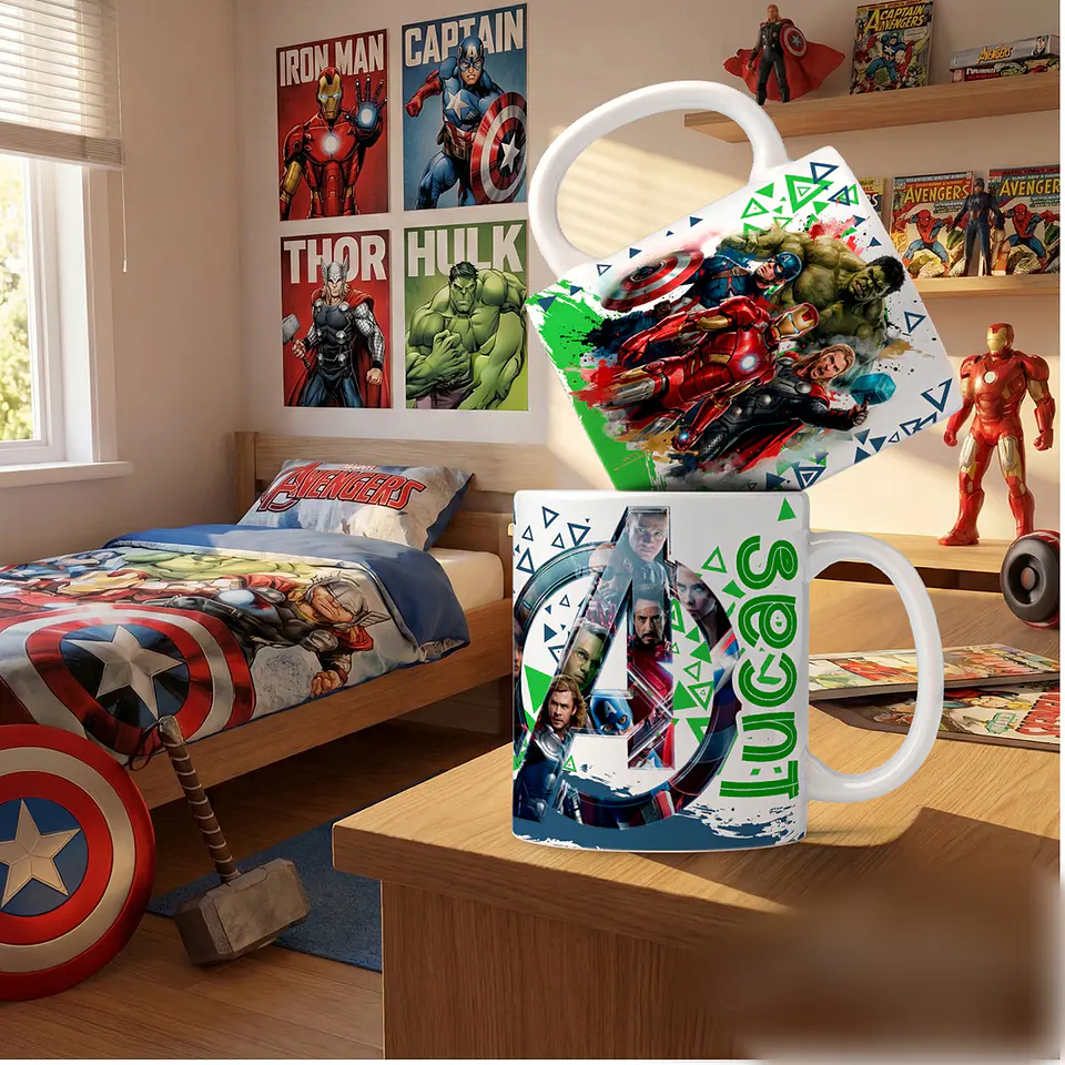 Combo Canecas Personagens - Sublimação 4