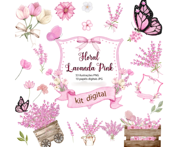 Lavanda Pink - Kit Digital 1