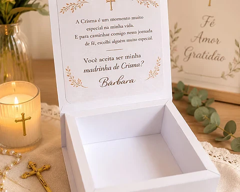 Caixa Convite Batizado - Arquivos de Corte