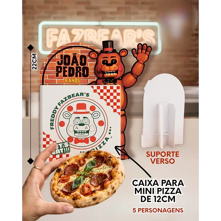 Centro de Mesa Five Nights at Freddy’s- Arquivo de Corte    1