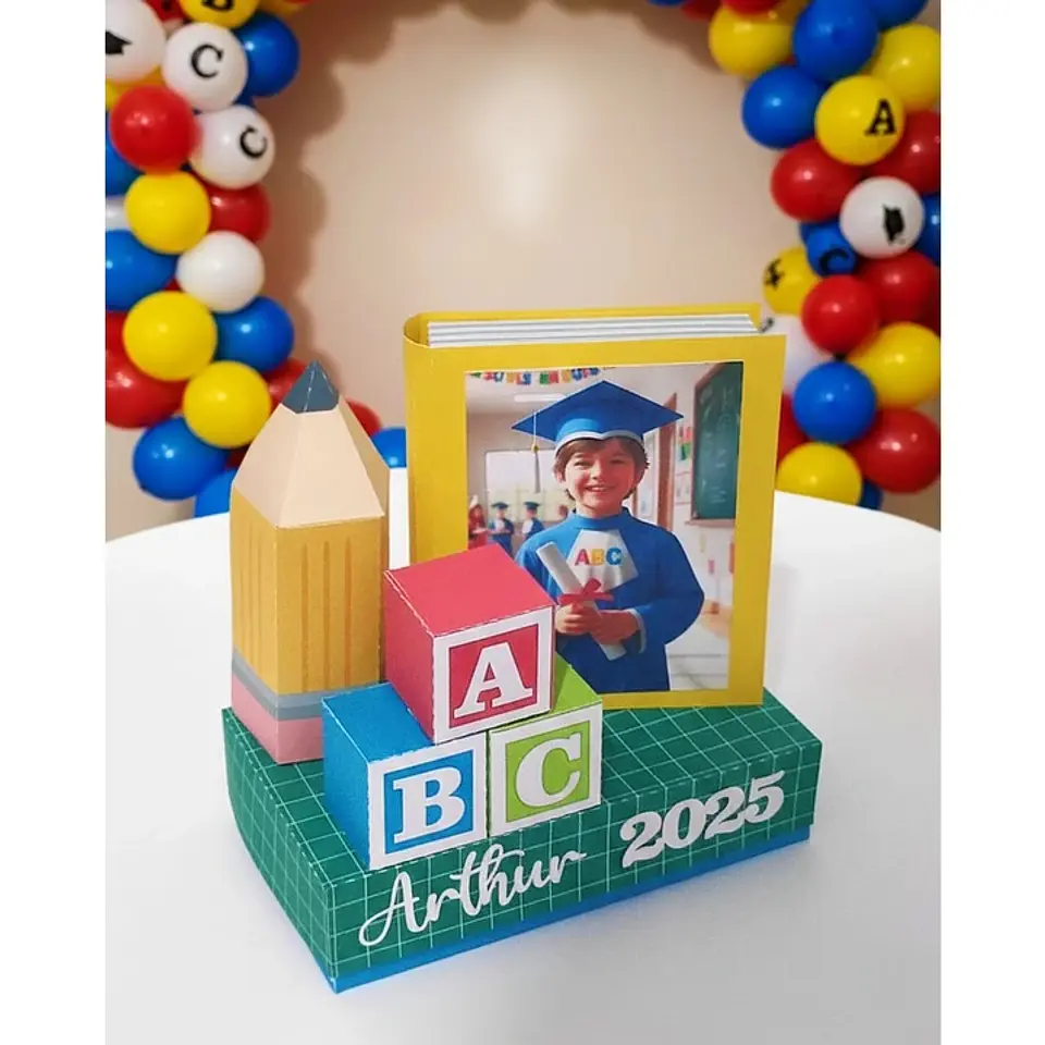 Centro de Mesa Formatura ABC- Arquivo de Corte    1