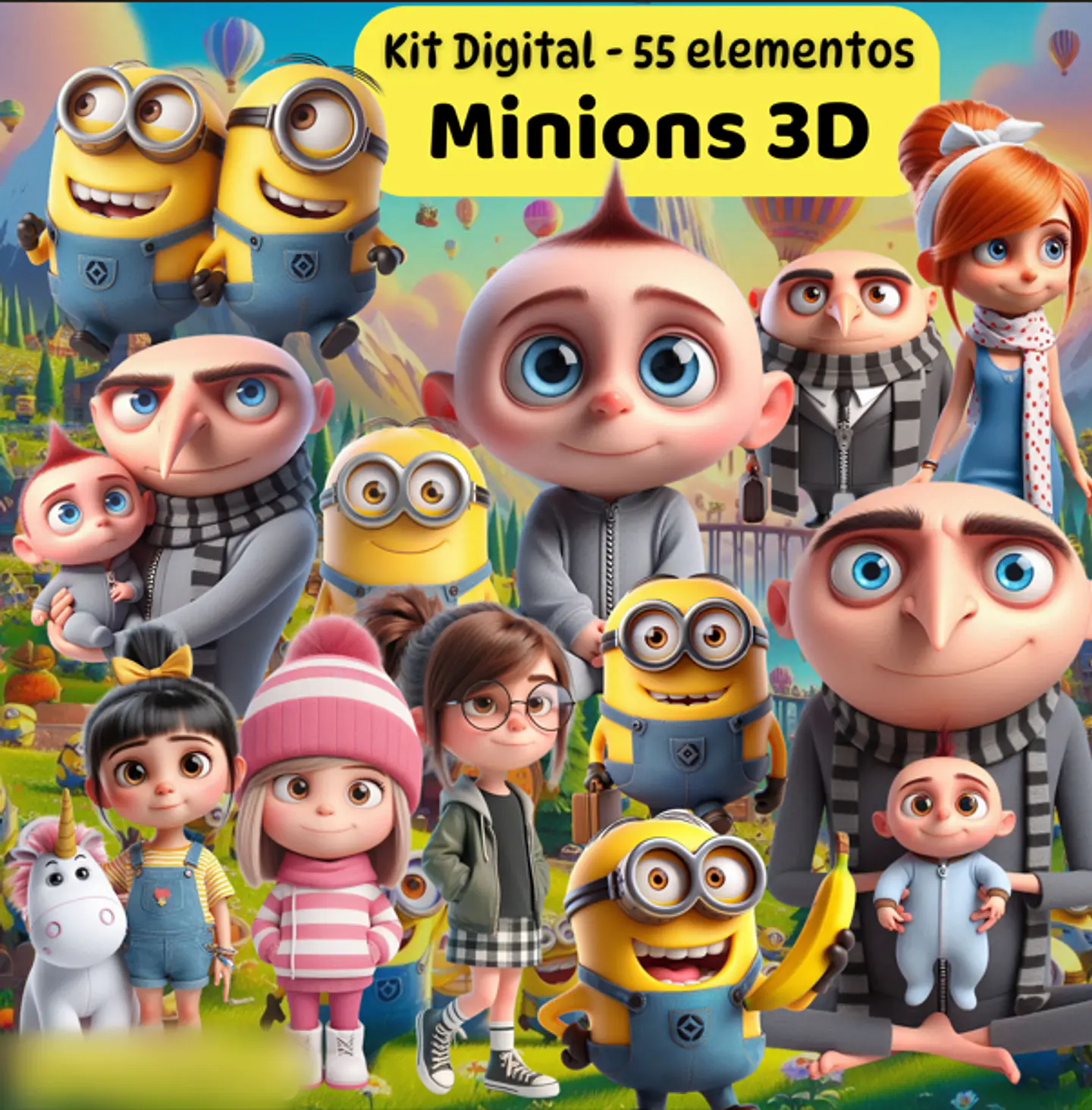 Minions 3D - Kit Digital 1
