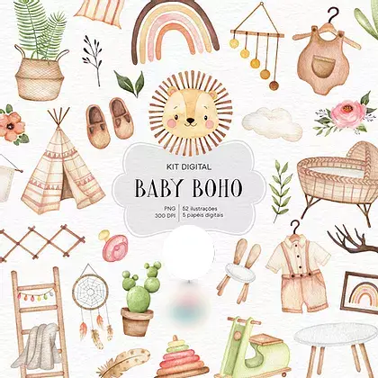 Baby Boho - Kit Digital 1