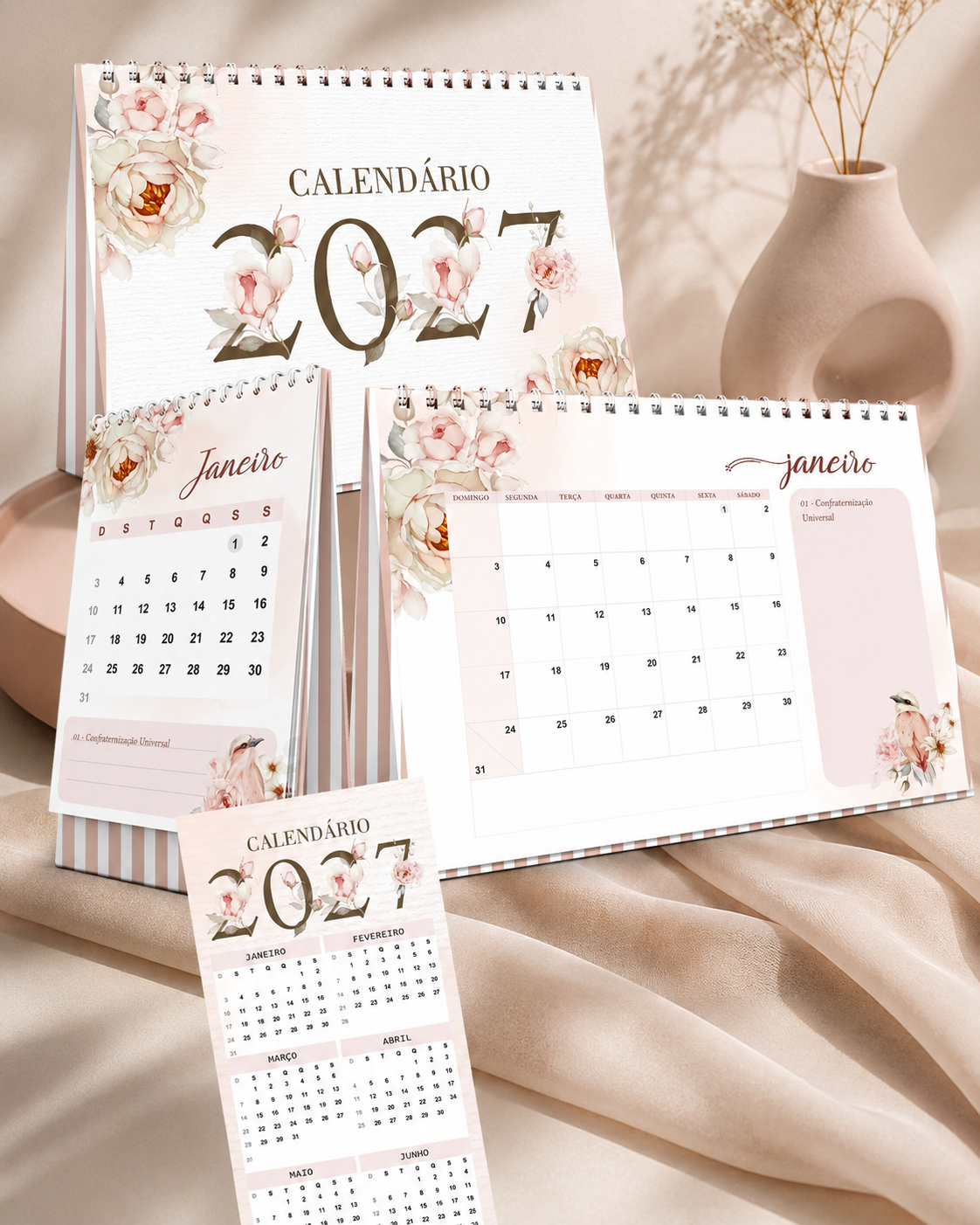 Kit de Calendários 2027 - Encadernação 1