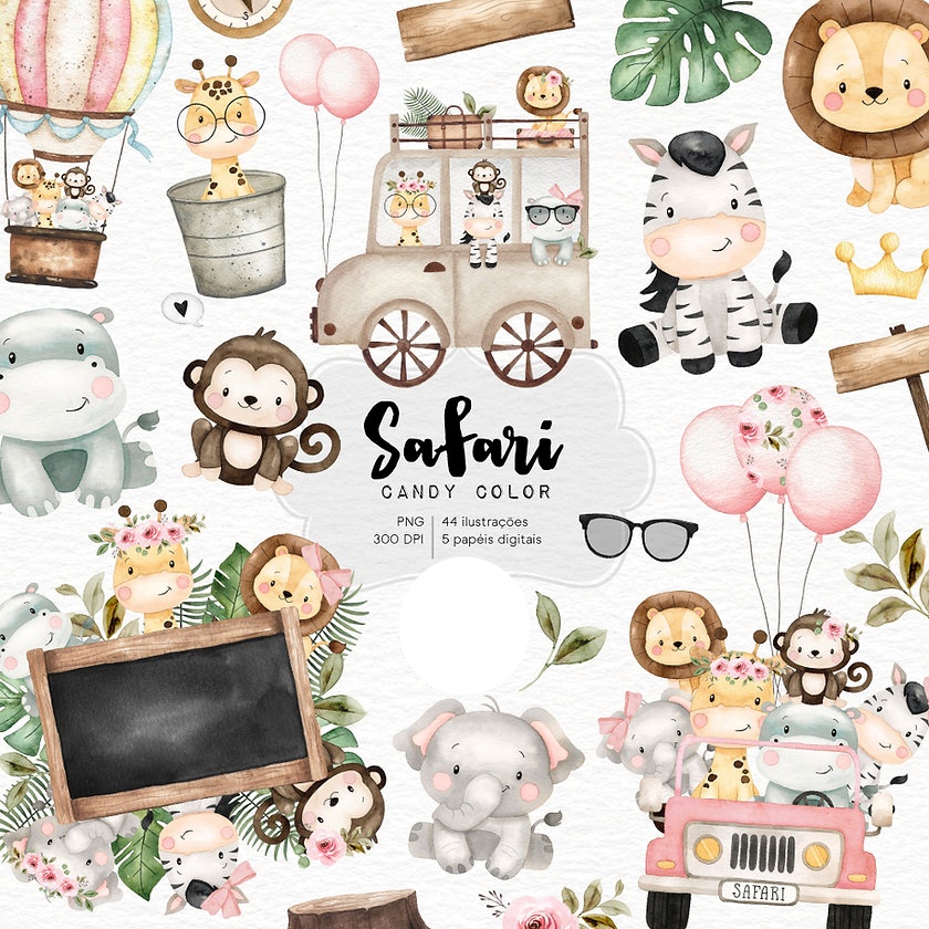 Safari Candy Color - Kit Digital 1