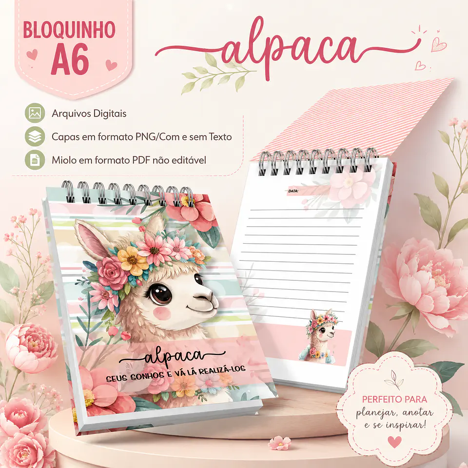 Bloquinho A6 - Alpaca 1