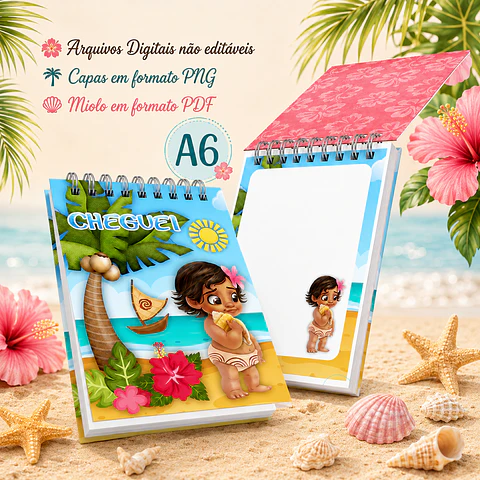 Bloquinho A6 - Moana