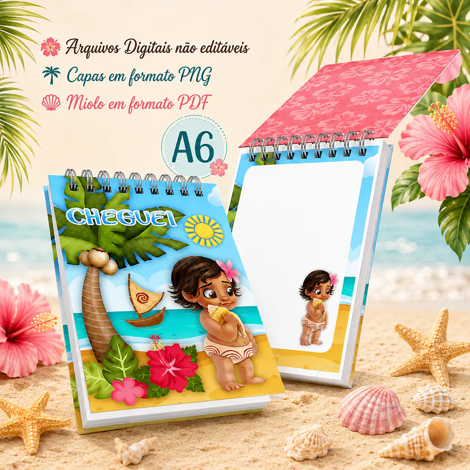 Bloquinho A6 - Moana 1