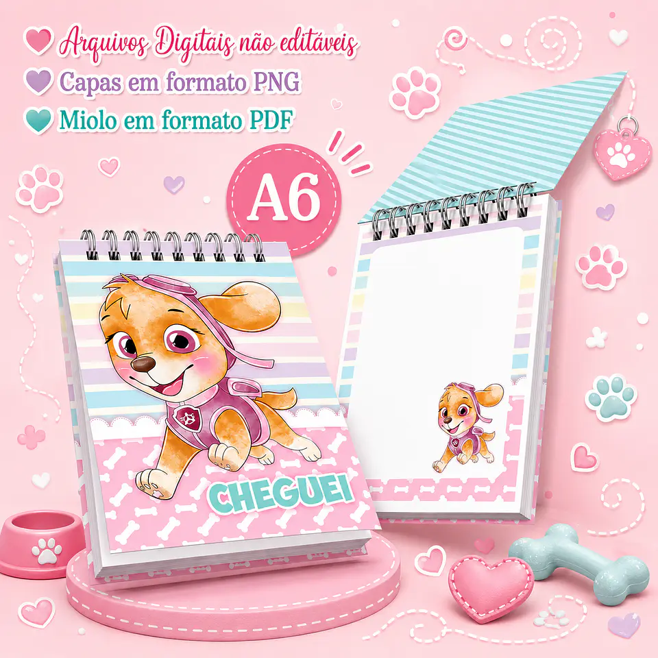 Bloquinho A6 - Patrulha Canina 1