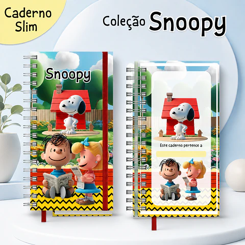 Caderno Slim - Snoopy