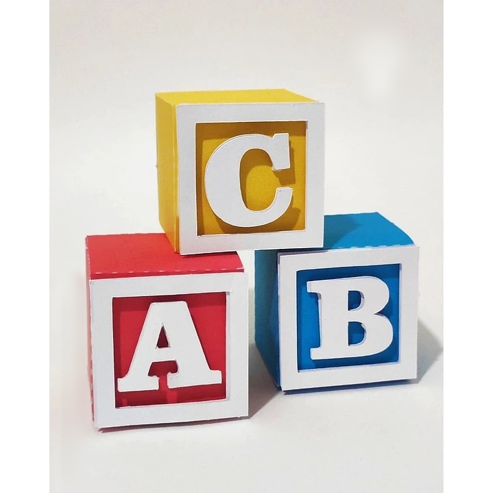 Cubos Lembrança ABC Formatura- Arquivo de Corte   1