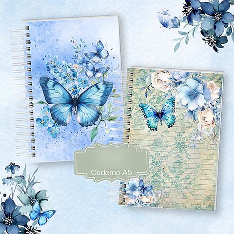 Caderno A5 - Borboleta