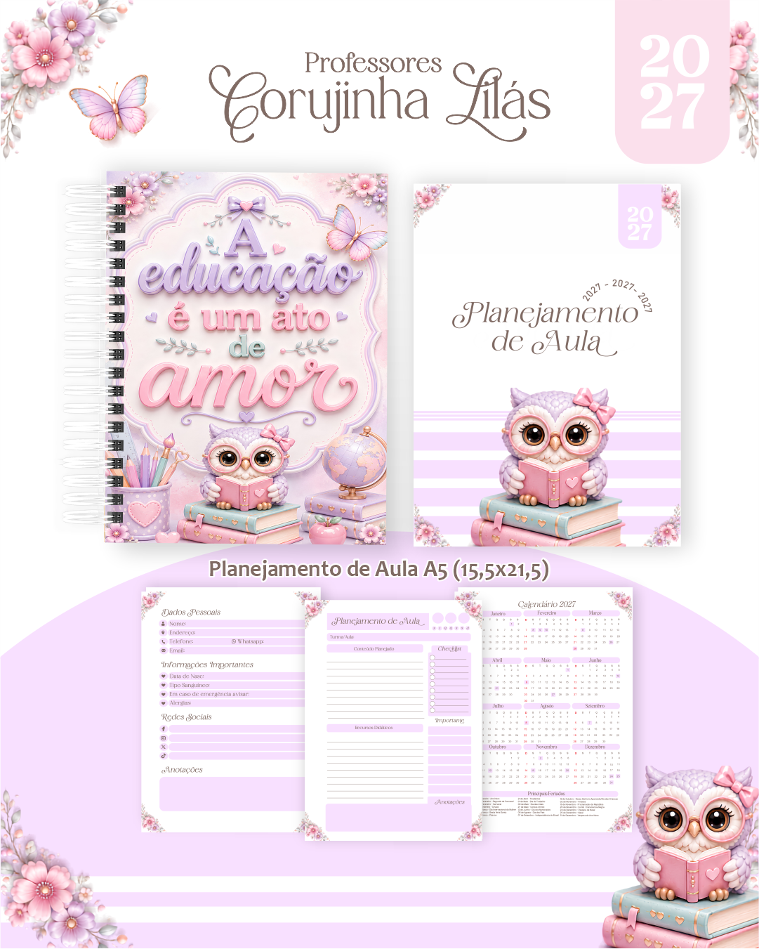 Pack Professores 2027 - Encadernação 1