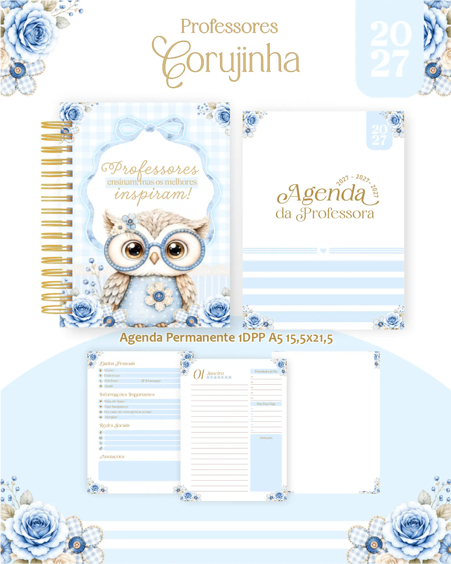 Pack Professores 2027 - Encadernação 4