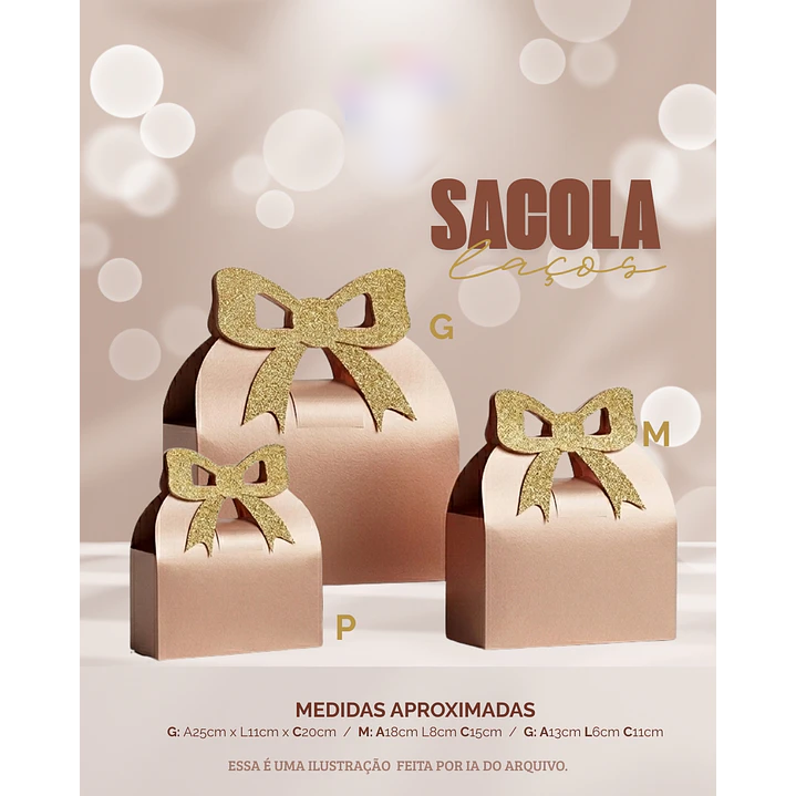 Sacola Laço- Arquivo de Corte 1