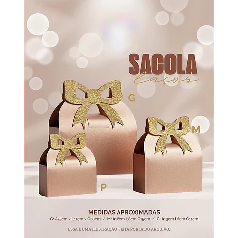 Sacola Laço- Arquivo de Corte
