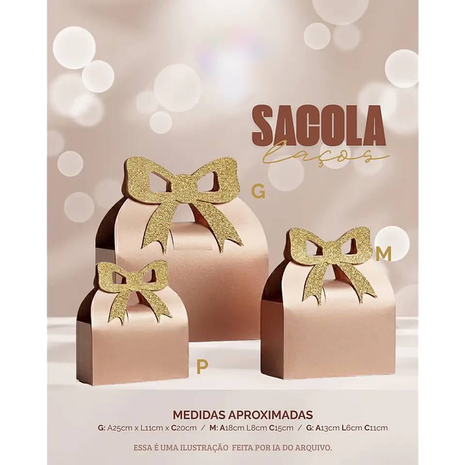Sacola Laço- Arquivo de Corte 1