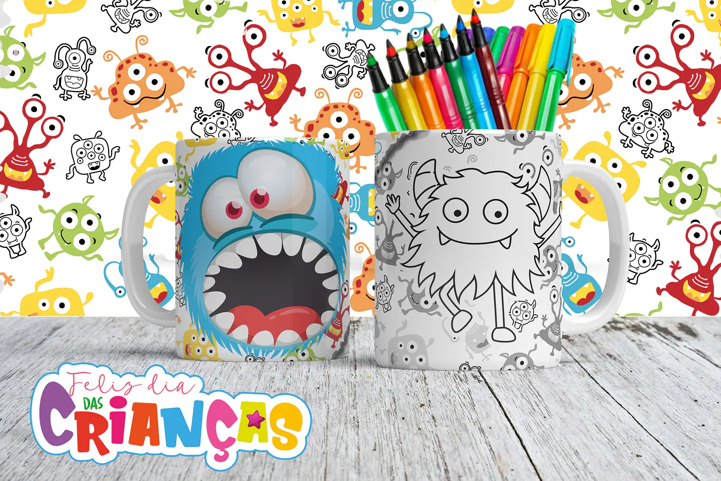 Canecas para Colorir - Sublimação 2