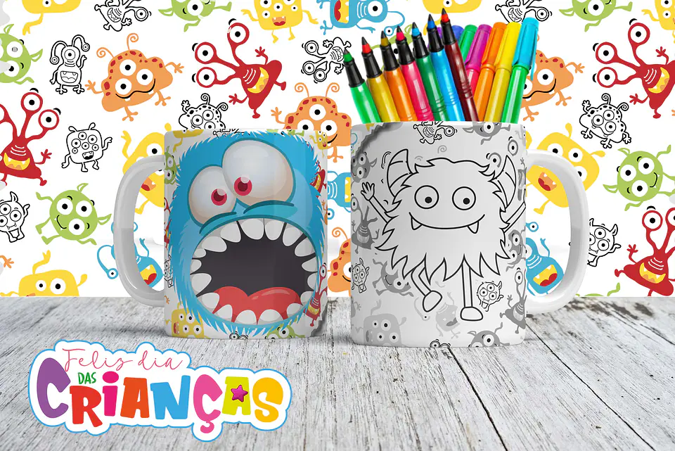 Canecas para Colorir - Sublimação 2