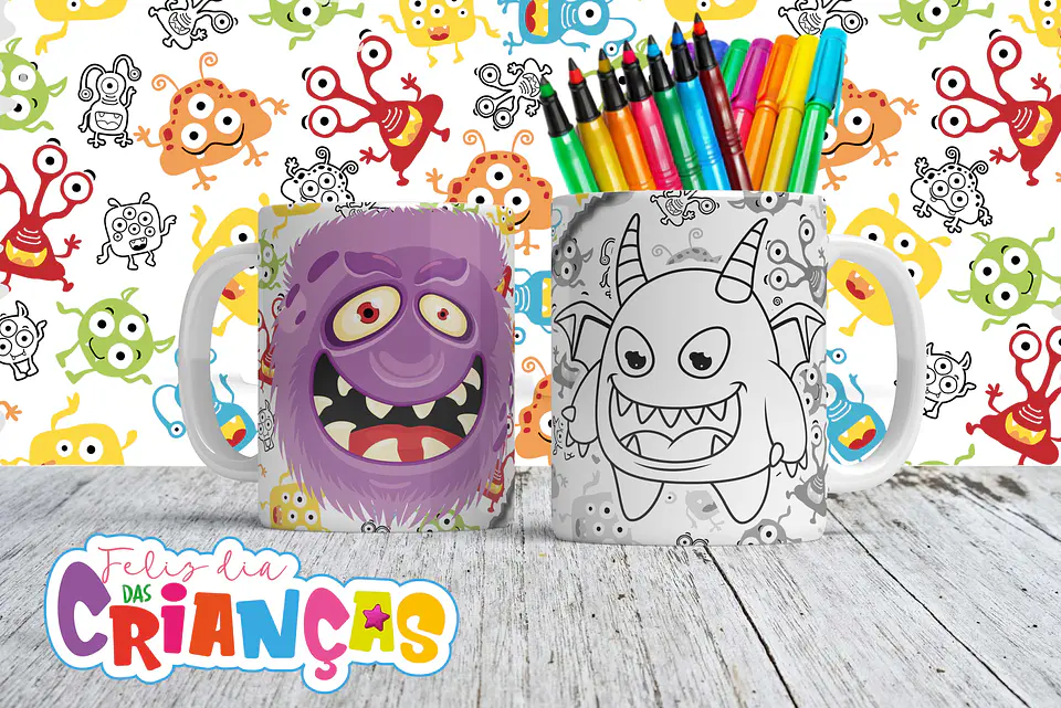 Canecas para Colorir - Sublimação 3