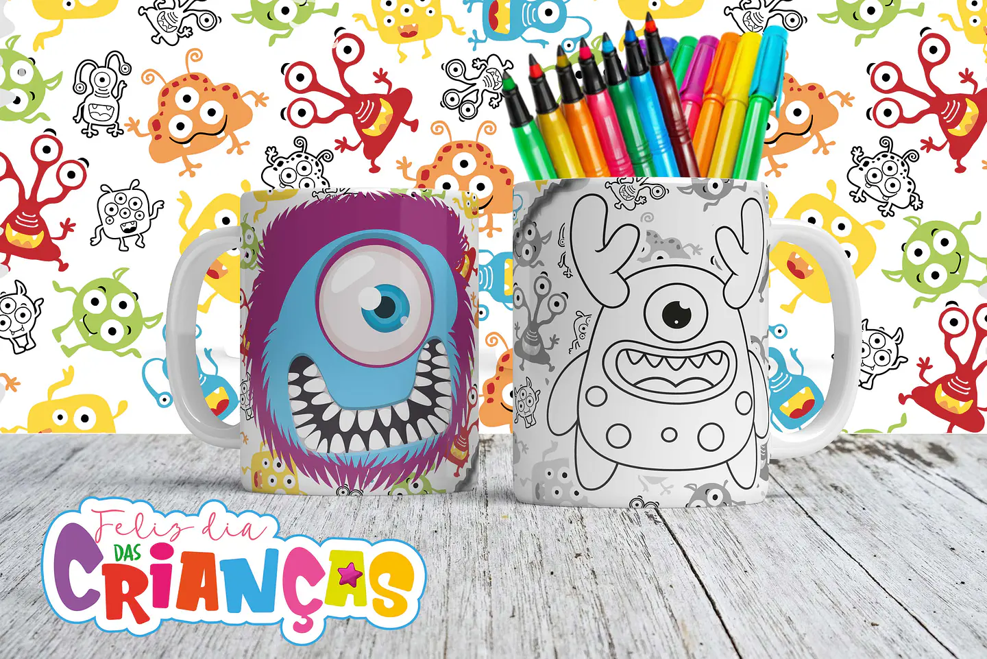 Canecas para Colorir - Sublimação 4