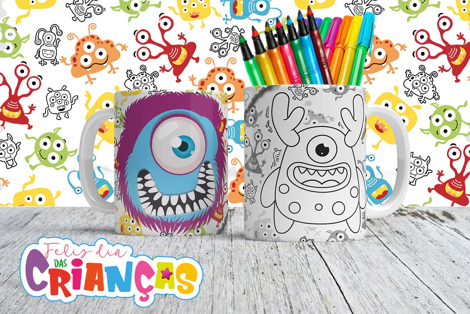 Canecas para Colorir - Sublimação 4
