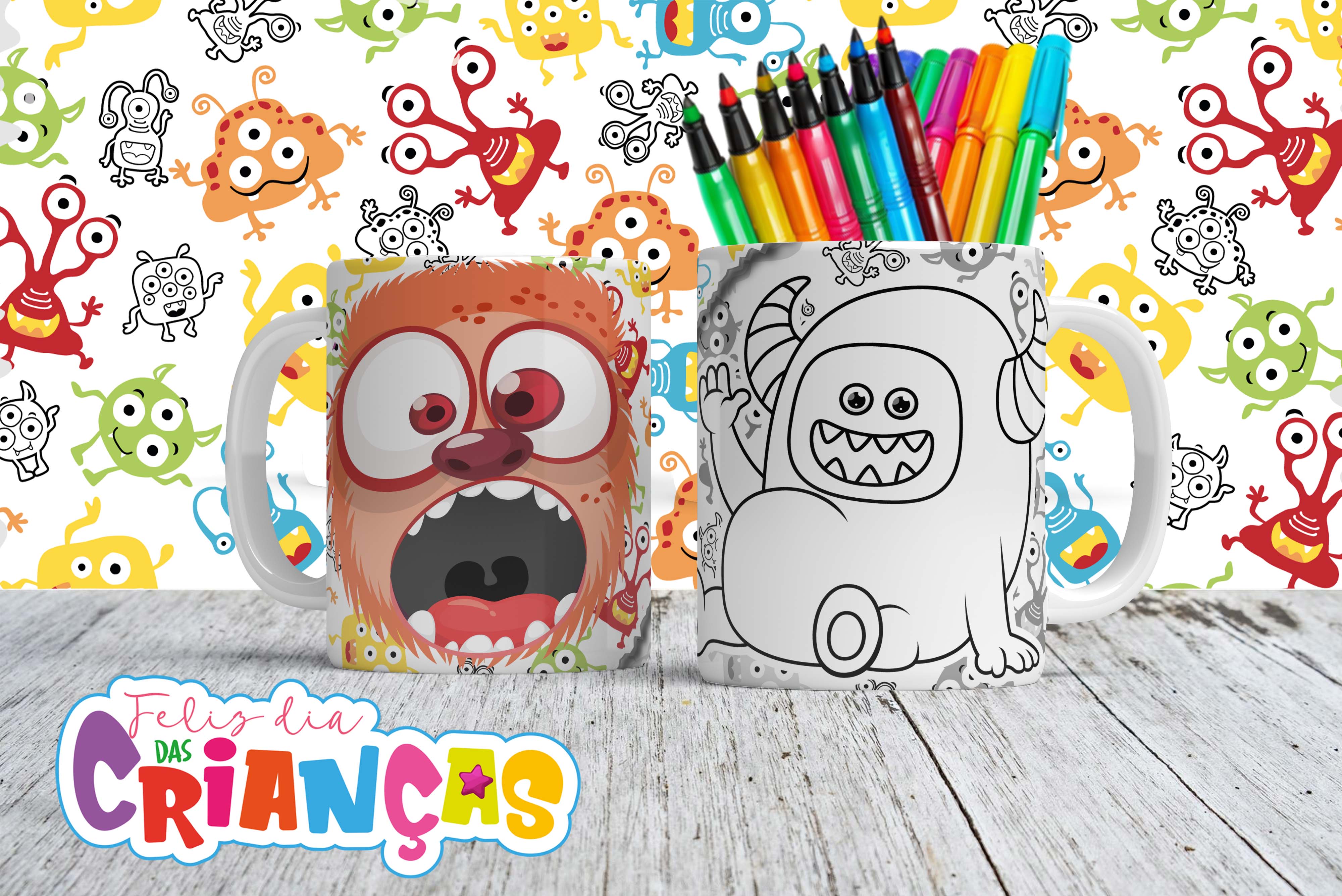 Canecas para Colorir - Sublimação 5