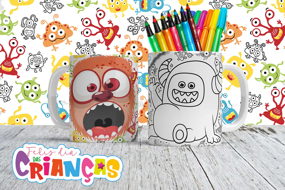 Canecas para Colorir - Sublimação 5