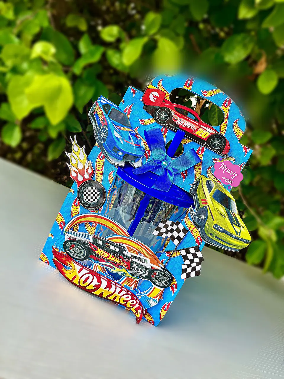 Caixa Copo Twister Hotwheels - Arquivo de Corte 1
