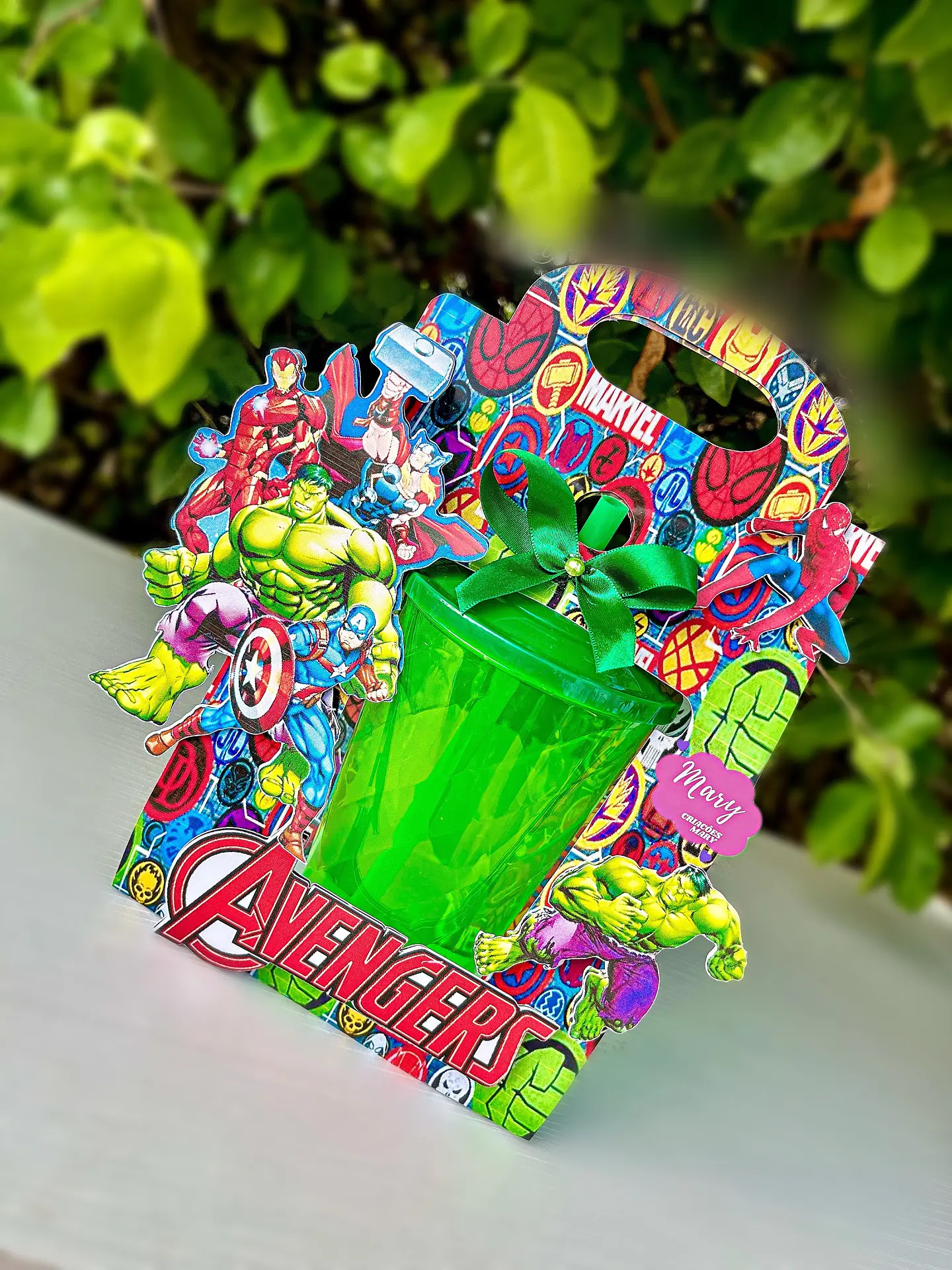 Caixa Copo Twister Vingadores - Arquivo de Corte 1