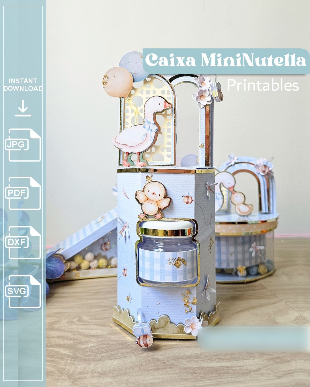 Caixa Mini Nutella - Arquivos de Corte 1