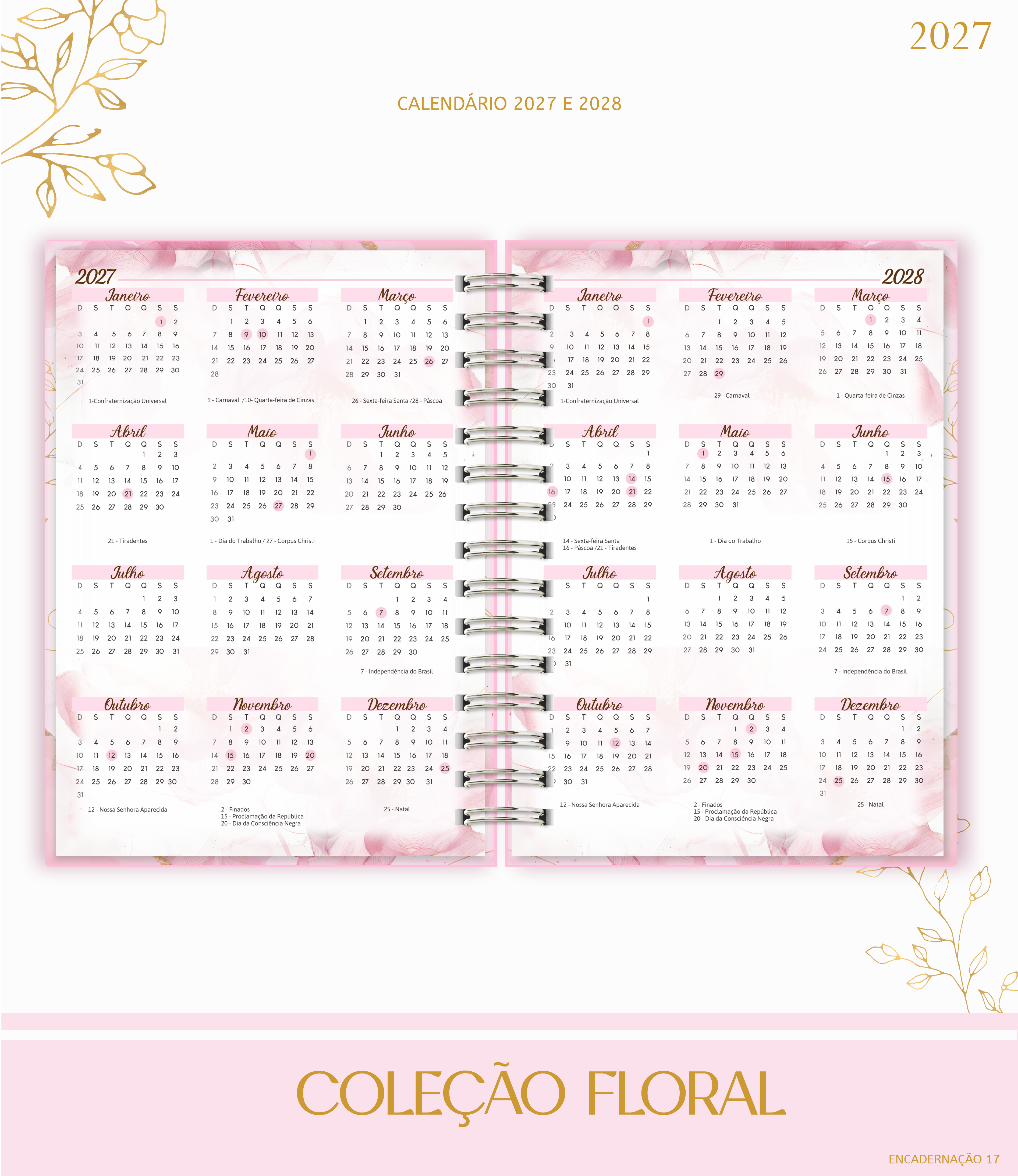 Floral Rosa - Agenda 2027 e Permanente 3