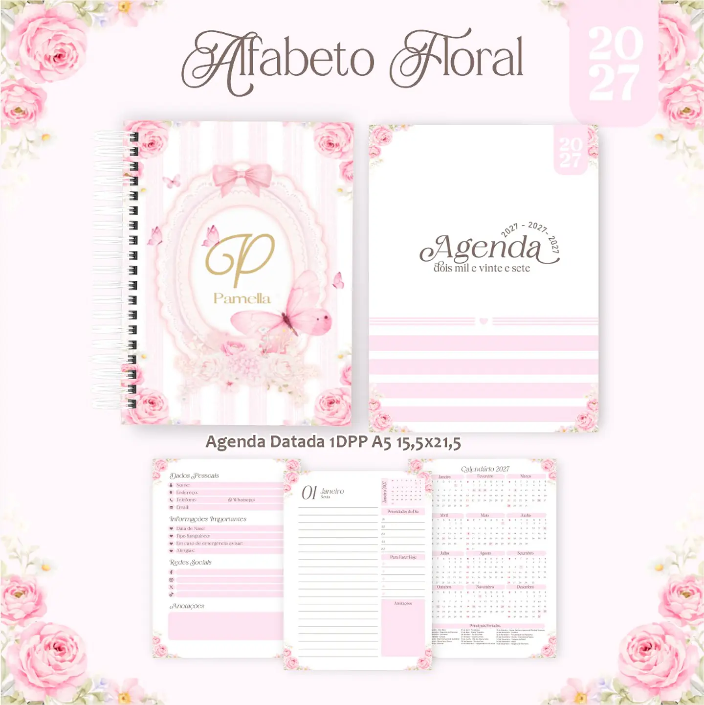 Alfabeto Floral - Encadernação 2027 1